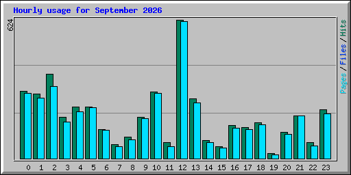 Hourly usage for September 2026